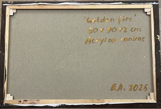 Golden Fire 60x90x2 cm
