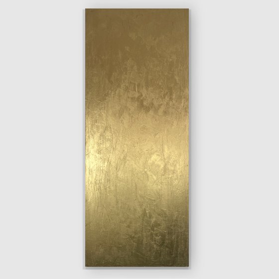 Eternal Wisdom Two - 61 x 152 cm - metallic gold paint on canvas