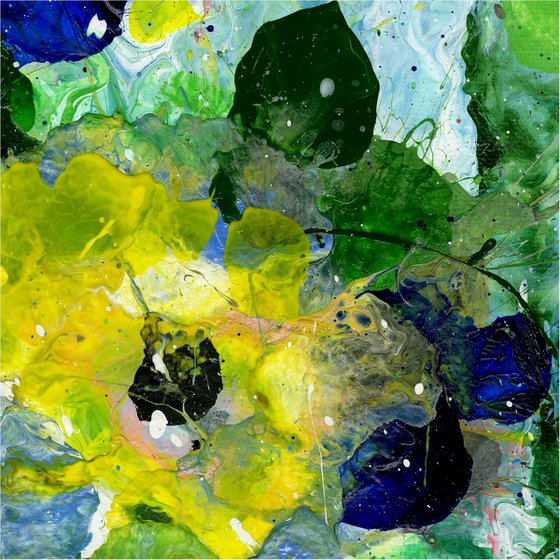 Blooms Of Fay 1 - Floral Painting by Kathy Morton Stanion