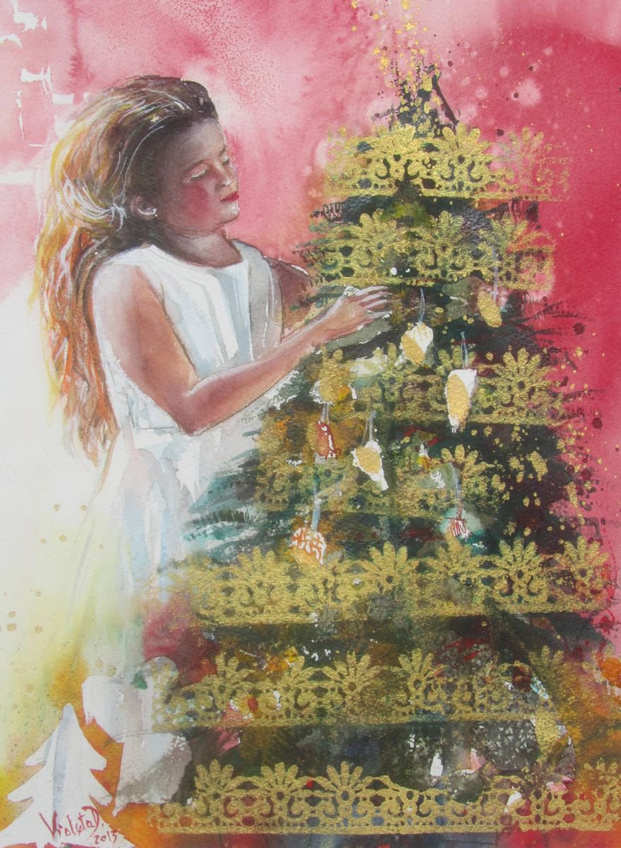 The Christmas Tree by Violeta Damjanovic-Behrendt