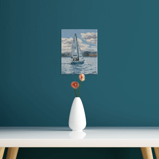 Seascape with Sailboats 51