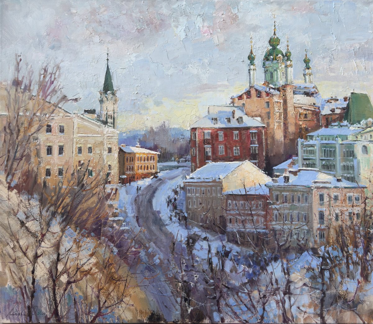 Kyiv. Andriyivskyi Descent By Olha Laptieva, 28 X 24, Artwork For Sale On Artfinder