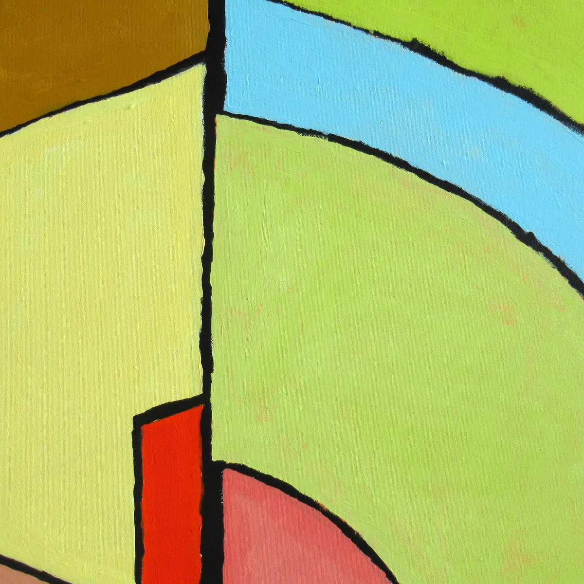 Abstract Acrylic Painting By Megha Hendrick., 35 X 35", Light Game., Original Artwork