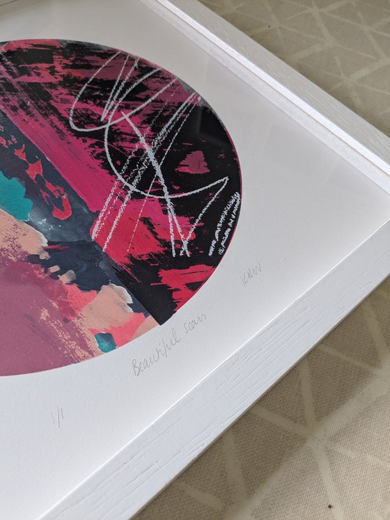 Beautiful Scars Abstract Print