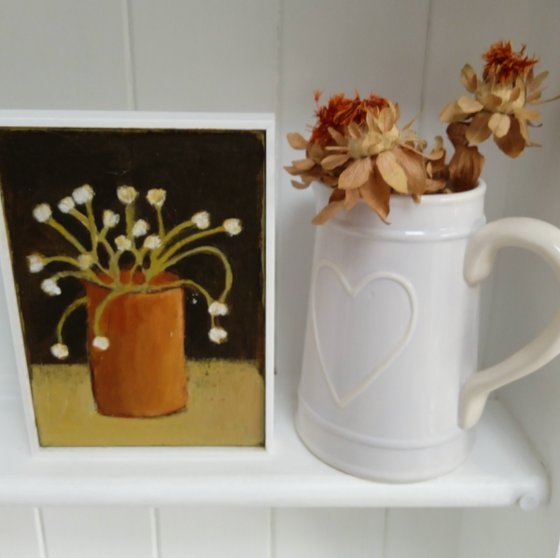 Flowers in a Terracotta Pot