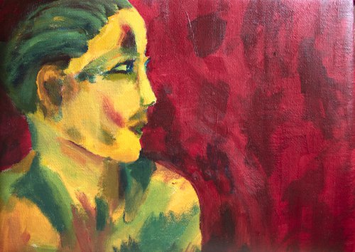Study of a woman portrait LXIII* by Paola Consonni