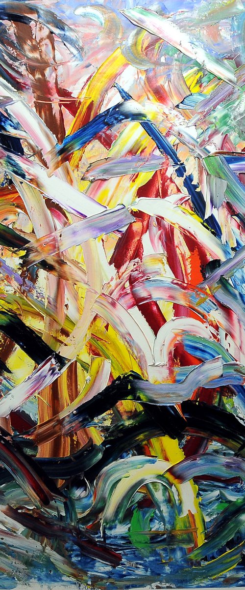 Surf olio su tela 140x150cm by Antonino Puliafico