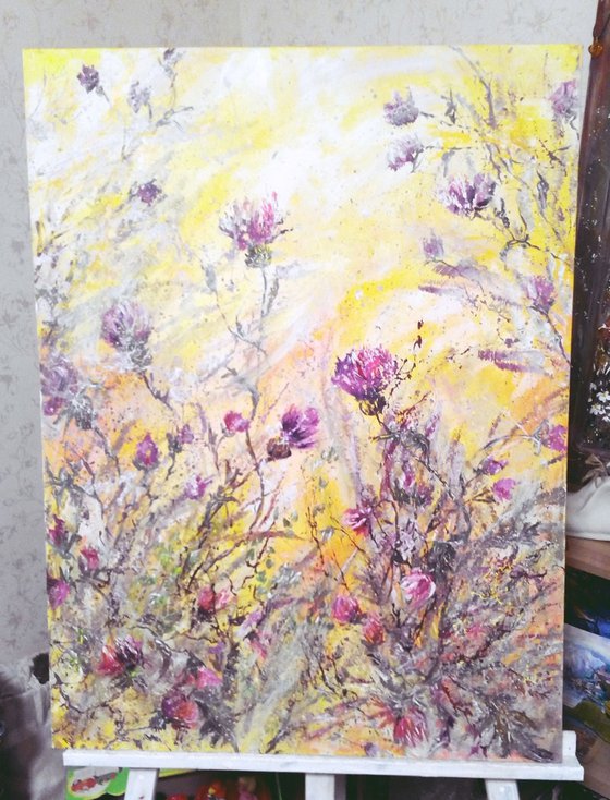 Large Burdock Painting