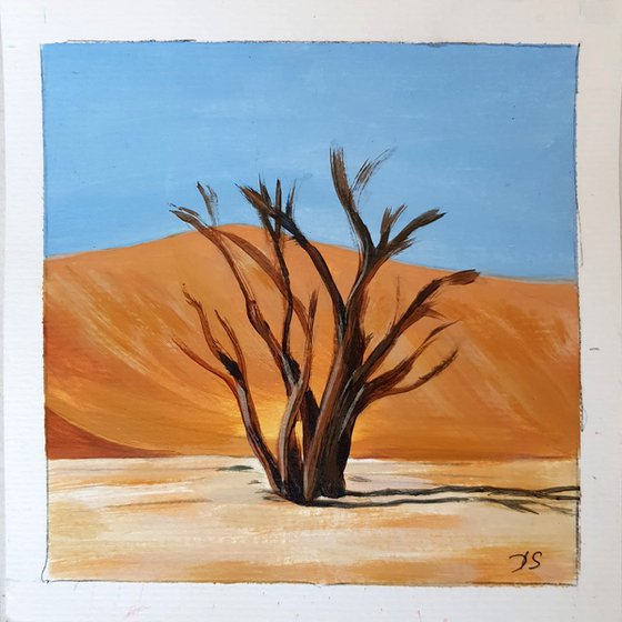 Desert Acacia Diptych