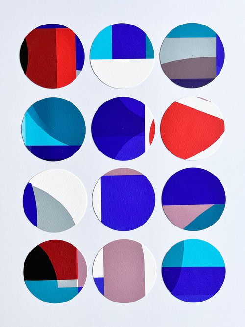 Circles Collage No:1 by Leigh Bagley
