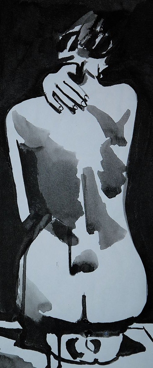 Nude 314 / 33 x 23 cm by Alexandra Djokic