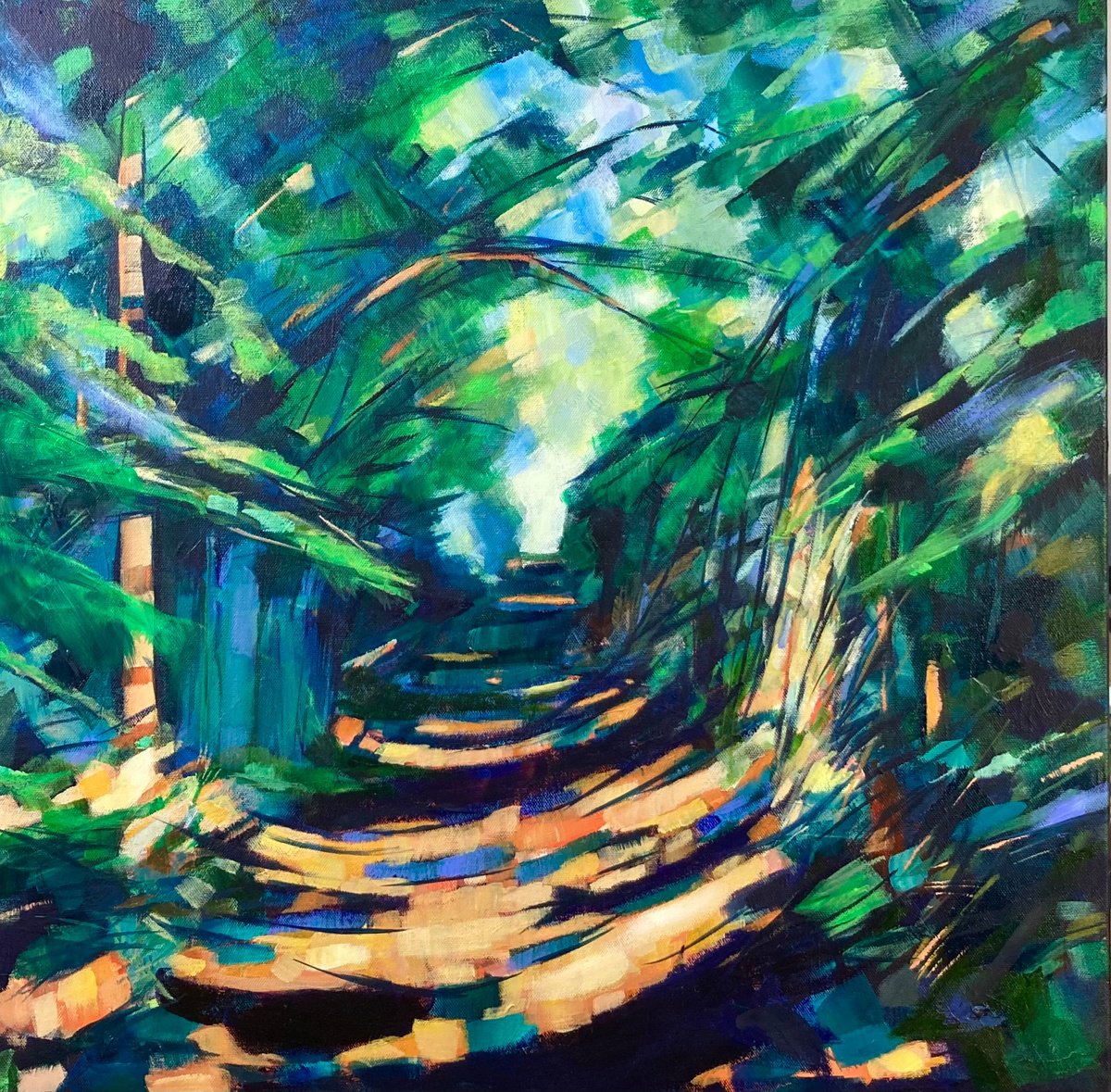 Swirling Light By Stuart Roper, 24 X 24, Artwork For Sale On Artfinder