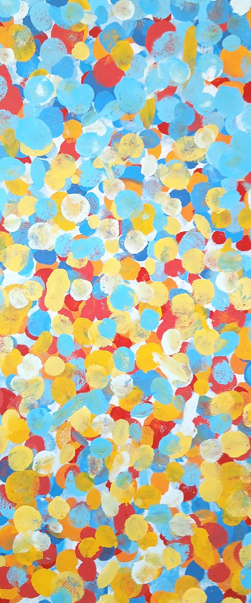Spotty Pop Painting - The wall of Candy 01 - by jérôme hémain