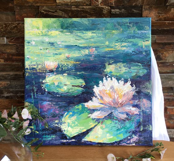 "Water lilies on the pond"