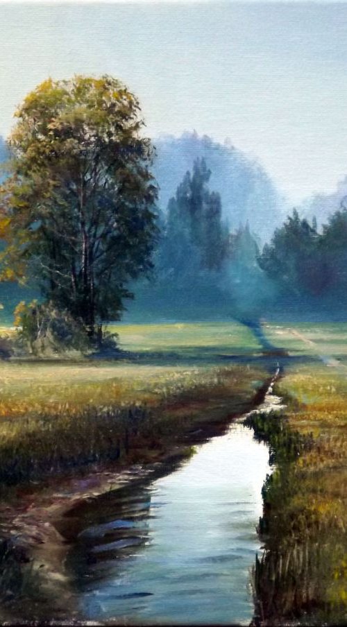 Path leading to the forest by Dalia Barke