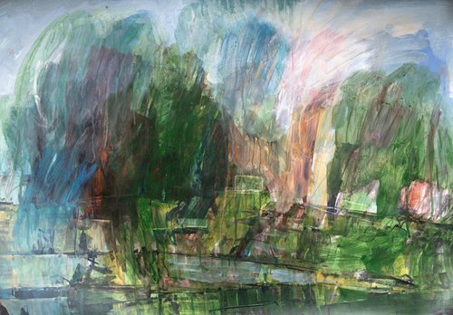 Woodland Pond 2 by Elizabeth Anne Fox
