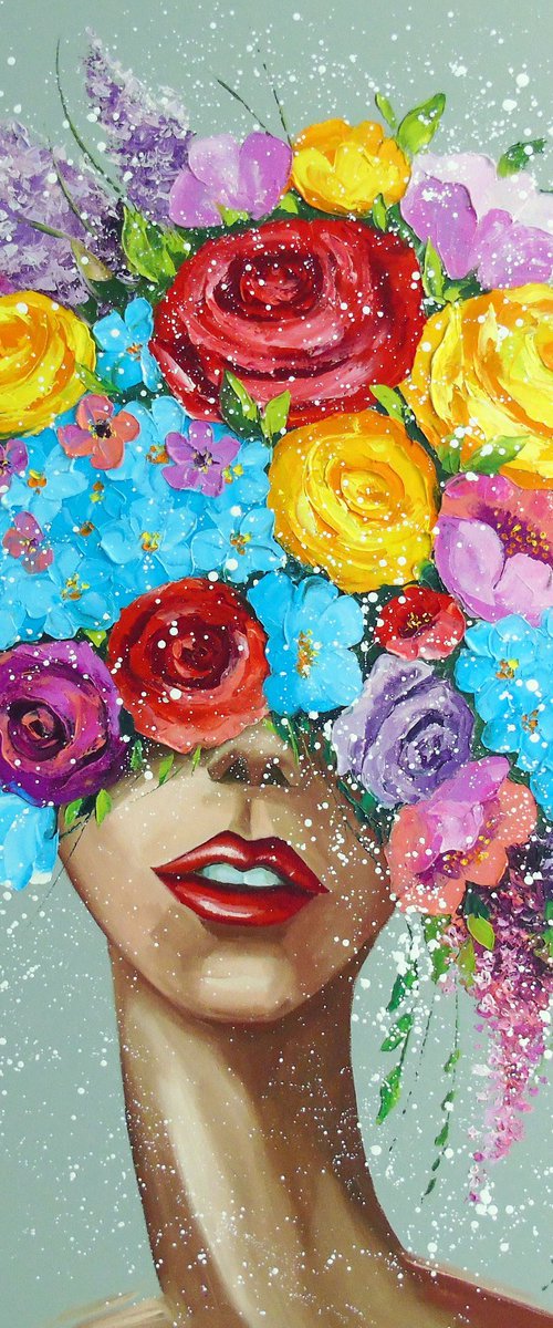 The Lady Who Blooms by Olha Darchuk