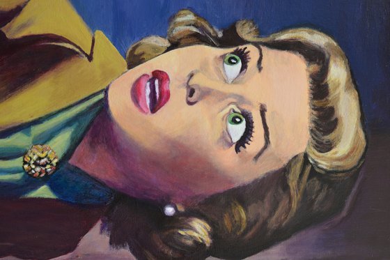 Night Prowler - Original Painting on Canvas detective noir magazine retro noirscapes