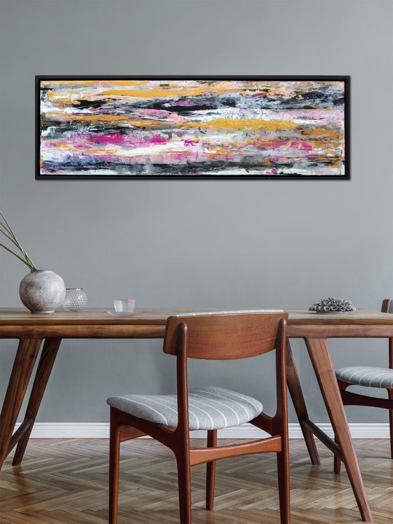 Pink Tidal Flow (Framed)