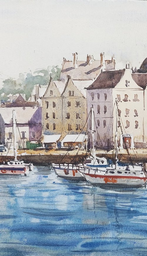 Reflections of the Harbor by D.Kumar