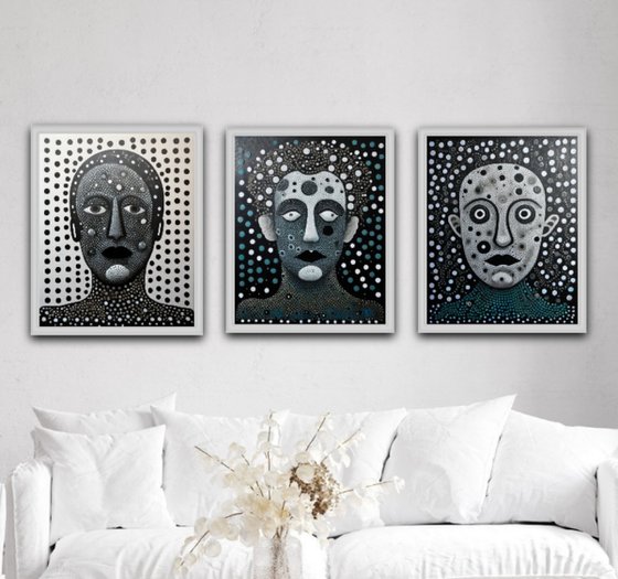 Triptych: Three Portraits