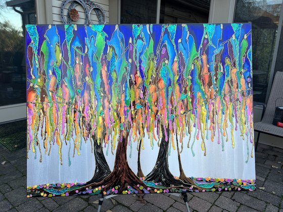 Melted trees