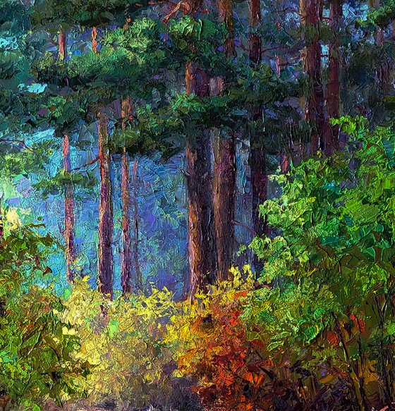 The Beginning of Autumn in the Forest