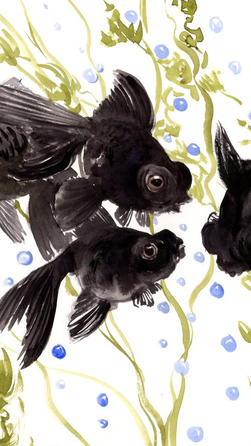 Black Moor Fish by Suren Nersisyan