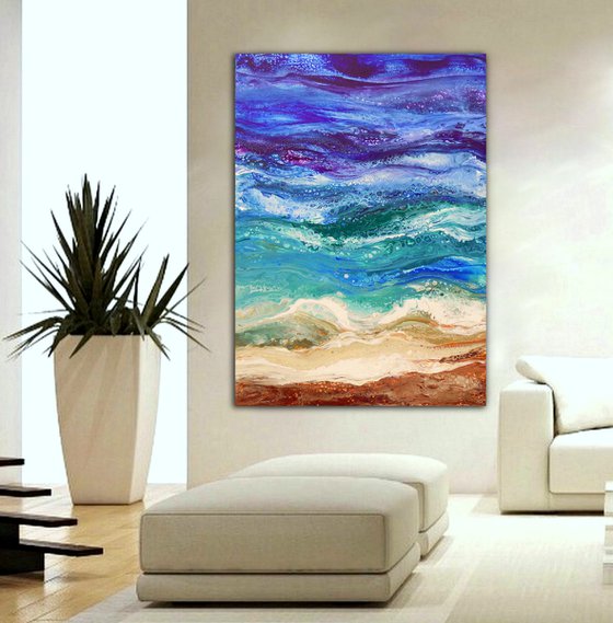 The sound of the sea *- large modern abstract seascape