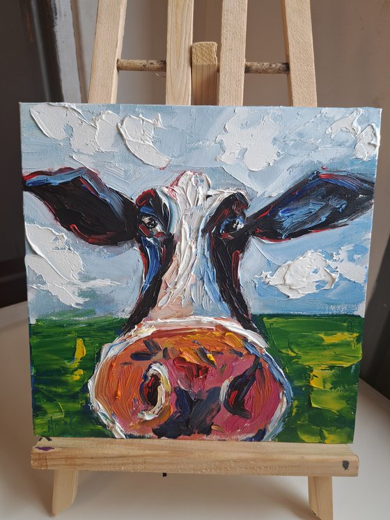 Portrait of a cow