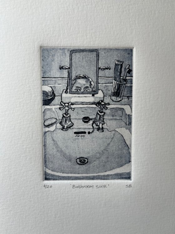Bathroom sink.