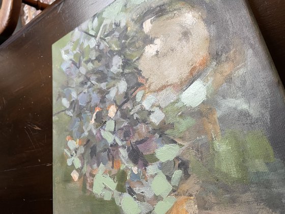 Hydrangea in vase