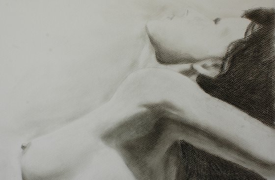 Nude study. Charcoal.