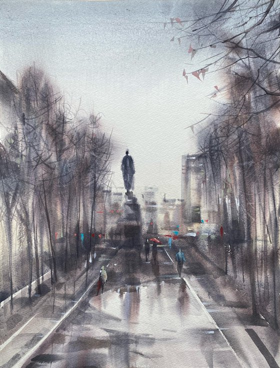The Square in Grey Light