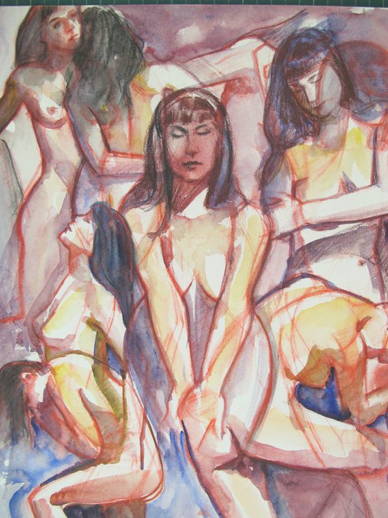 overlapping nudes