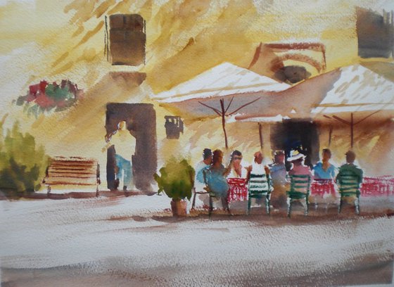 Cafe in Tuscany