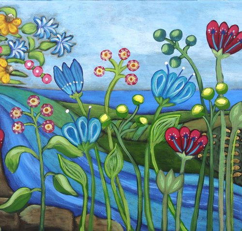 Watering My Garden by Mariann Johansen-Ellis