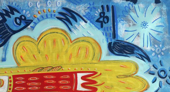 LET'S FLY TOGETHER 119x214cm