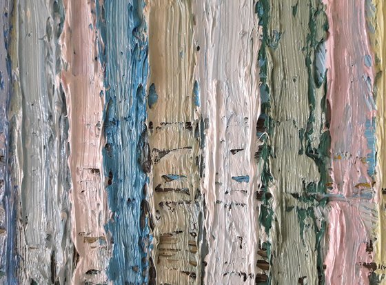 'Just Brushstrokes #2' impasto stripes