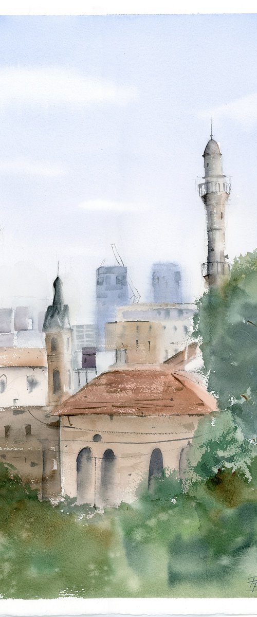 Minaret of Yaffo's Old City by Olga Tchefranov (Shefranov)