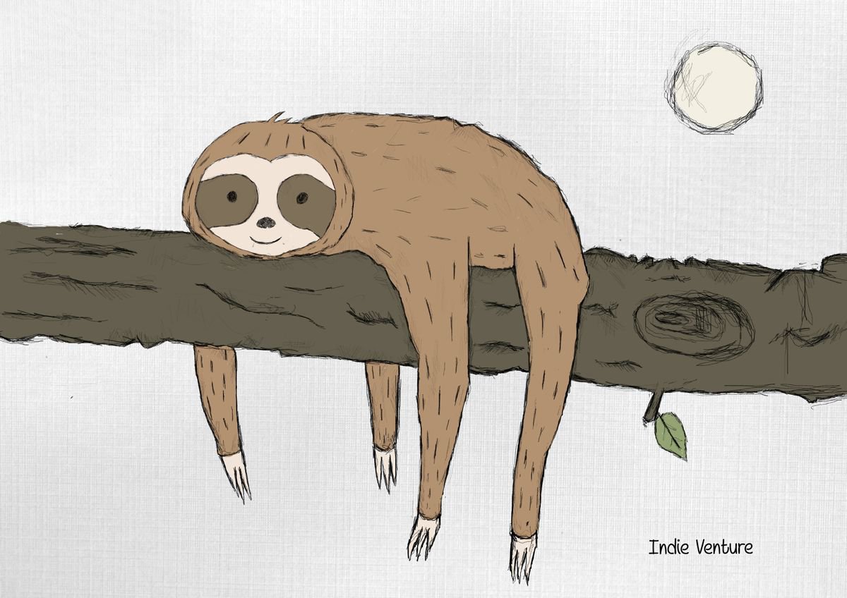 Sloth hangout by Indie Flynn-Mylchreest