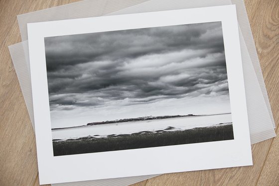 Storm clouds over Hilbre Island