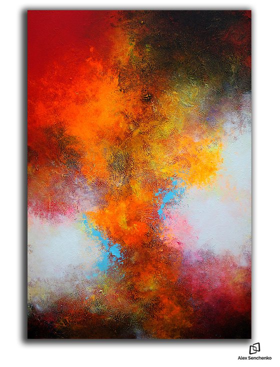 150x100cm. / extra large painting / Passion