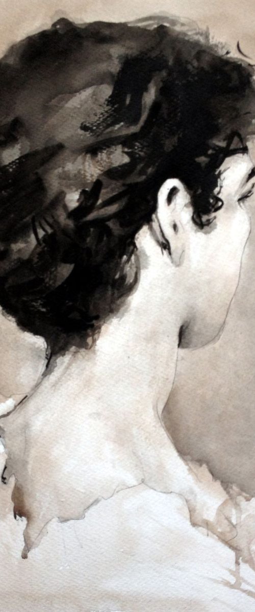 Ladys Neck by Anthony Barrow BA(Hons) Fine Art