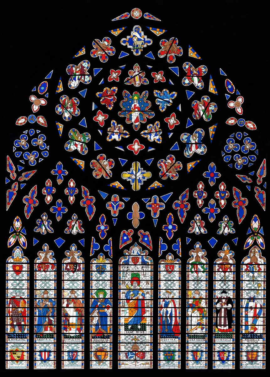 Exeter Cathedral West Window by Shelley Ashkowski