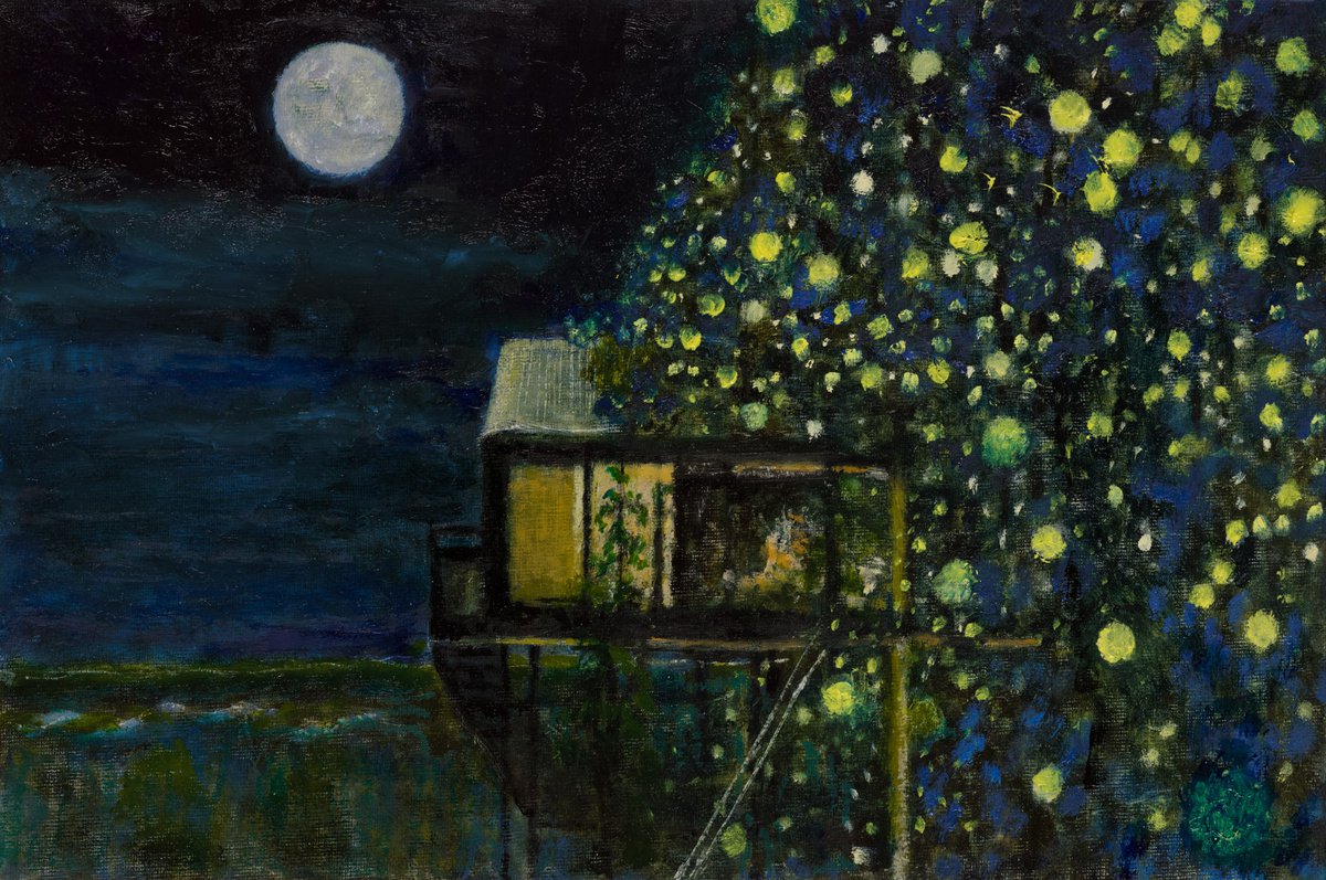 The Night of the Full Moon by val WOLSTENHOLME CLAY