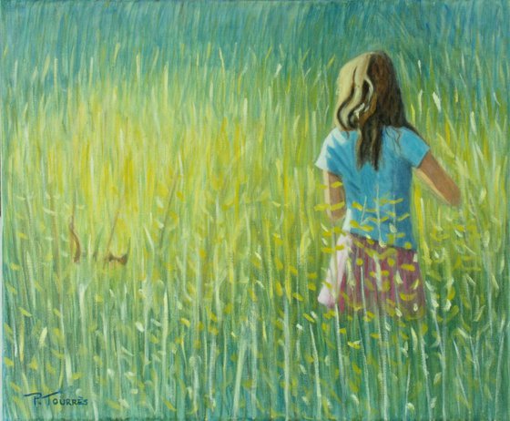 Playing in the grass - Dans les herbes