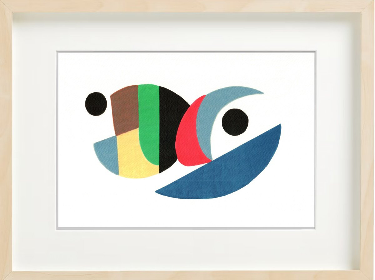 Abstract Acrylic Painting By Carla Sa Fernandes, 17 X 13, Ss101.S1, Original Artwork