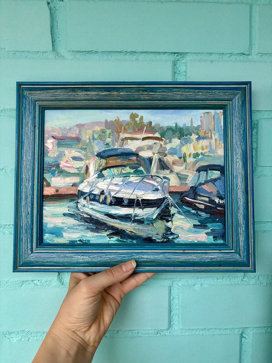 A sunny day in the seaport