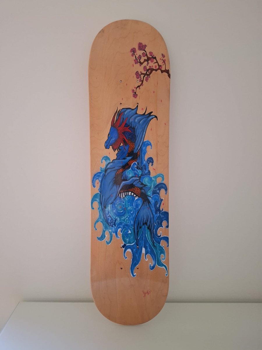 Photorealistic Animal Painting By One Air Art Studio, 8 X 31", Transformation, Original Artwork